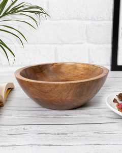 Wholesale Woodard Charles <b>Pine</b> Wood Salad Bowl Eco-Friendly Snack Serving Dish Polished Feng Shui Style Engraving Buddhism - Product Image 2