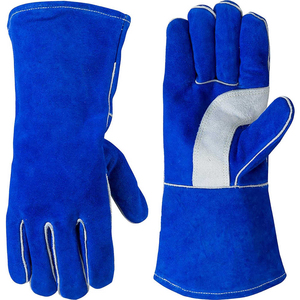Meilleurs gants de travail en cuir de vachette pleine fleur renforcés pour la protection des mains, gants de soudage robustes pour l'extérieur - Product Image 1
