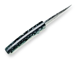 Couteau de chasse en acier Damas Nordic Forge avec étui, couteau de camping à lame pleine, manche en résine, qualité industrielle, OEM personnalisé - Product Image 3