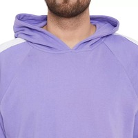 Ensemble de survêtement OEM en polyester/coton uni, grande taille, coupe ample, avec sweat à capuche en polaire légère et pantalon large 2026