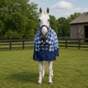 Manta para Caballo Terrain 1200D de 100 g/m², Sintética, Impermeable, Tipo Paddock Combo, con Herrajes de Acero Inoxidable para Uso Invernal - Product Image 3