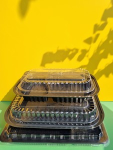 Factory <b>Cheap</b> Price 1-2 Compartments Disposable Plastic Food Container with Lid Black Color Take Away New Product Ideas 2026 - Product Image 3