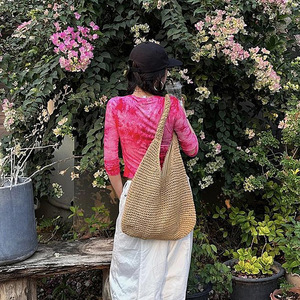 2026 Summer Spring Lady Message Crossbody evening bags for women fashion trending Straw woven minimal tote bags for woman - Product Image 2