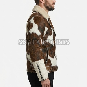 Light Weight Stylish Breathable Cowhide <b>Leather</b> <b>Jacket</b> Premium Quality Top Selling Hair on <b>Leather</b> <b>Jackets</b> - Product Image 3