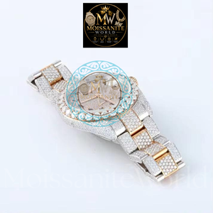 Premium Moissanite Diamond Hip Hop Watch for Men Luxury <b>Waterproof</b> <b>Wristwatch</b> for Daily Wear and Special Events Party for Sale - Product Image 3