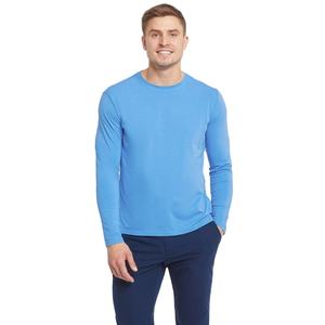 เสื้อเชิ้ตลำลองผู้ชายแขนยาวแห้งเร็วดีไซน์ใส่สบายพิมพ์ลายธรรมดา - Product Image 1