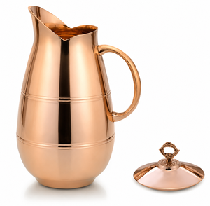 Taza de Viaje Clásica de Cobre Puro |   Diseño de Metal Martillado para Senderismo y Regalos - Product Image 4