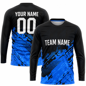 Camiseta de Calentamiento de Baloncesto OEM, Manga Larga, Diseño Personalizado, Transpirable, de Poliéster, para Marcas de Ropa Deportiva - Product Image 2
