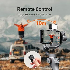 Estabilizador de Gimbal para Smartphone, Kits de Vlogging con Seguimiento por IA, Soporte Extensible, Luz de Relleno, Mini Micrófono, Soporte de Posicionamiento Dual - Product Image 5