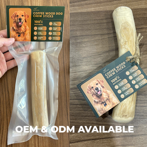 Chien en bois de café véritable mâcher, bâton à mâcher, réduit la mastication destructrice, quantité minimale de commande bas, fabricant du Vietnam, ODM, quantité minimale de commande - Product Image 3