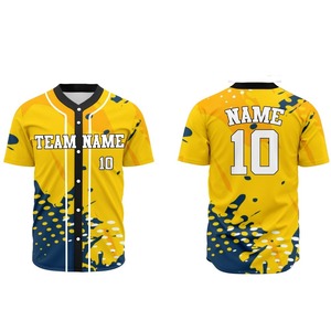 เสื้อเบสบอลแบบซับลิเมชั่นสั่งทำใหม่ แขนสั้น น้ำหนักเบา เนื้อผ้านุ่ม ระบายอากาศได้ดี สวมใส่สบาย เหมาะสำหรับเล่นกีฬา - Product Image 2