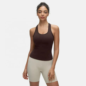 New Arrivals Custom Workout Tank <b>Top</b> <b>80</b>% Nylon 20% Spandex Quick Dry Breathable Sports Tank <b>Top</b> for Women - Product Image 5