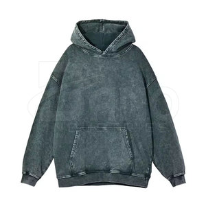 Sudaderas con Capucha de Alta Calidad, Lavado Ácido, 100% Algodón, para Hombre, Invierno, Logotipo Personalizado, Ecológicas, Secado Rápido, para Venta en Línea - Product Image 4