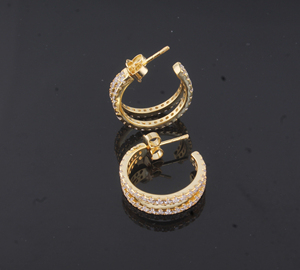 Luxury Gold Plated Drop Earrings Geometric High Quality Minimalist Fashion Jewelry for Party Wholesale - Product Image 2
