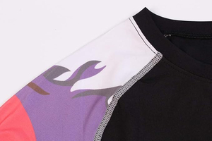 wholesale custom rash guard premium quality fast ship oem short sleeve rash guard gym swim <b>surf</b> wear wholesale rash guard - Product Image 5