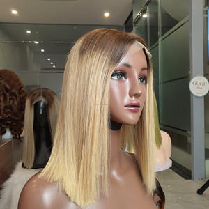 Perruque blonde ombrée droite vietnamienne perruque de cheveux humains brillante et lisse prix de gros pour les femmes - Product Image 2