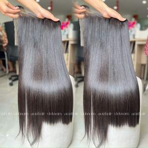 HD pour la fermeture frontale en dentelle couleur personnalisée 100% cheveux humains vierges style de cheveux raides prix de gros vendeur d'extensions de cheveux - Product Image 3