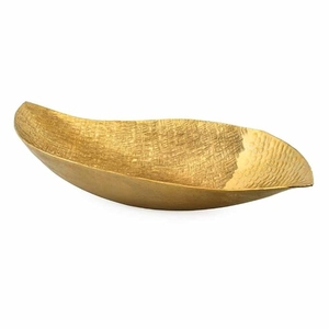 Bol décoratif artisanal en métal doré en forme de couronne d'ananas – Présentoir à bijoux et plateau porte-clés pour la maison - Product Image 6