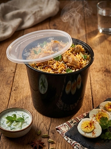 Conteneur alimentaire rond en plastique PP avec couvercle, conteneur de qualité alimentaire pour la livraison de restaurants et l'emballage alimentaire, conteneur HORECA - Product Image 4