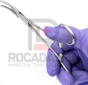Pinzas Hemostáticas Precisas Kelly con Bloqueo, Pinza de Sujeción Plateada, Manual, Recta/Curva, Acero Inoxidable - Product Image 6