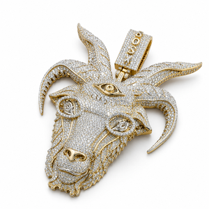 Collier pendentif en argent sterling 925 avec moissanite taille brillant rond certifiée GRA, bijoux hip-hop - Product Image 4