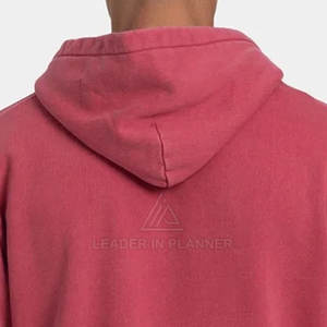 Vente en gros de sweats à capuche pour hommes respirants, délavés à l'acide, style basique, dernière collection, couleur unie, prix abordable - Product Image 6