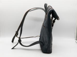 Performance Leather <b>Roll</b> Top <b>Backpack</b> Weatherproof Treatment Rucksack For Wholesale Buyers LTBP-0286 - Product Image 3