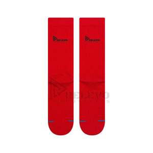 Men's Athletic Spandex/Nylon <b>Socks</b> Thin Long Crew High Eco-Friendly Breathable Jacquard Casual Design for <b>Winter</b> Season - Product Image 4