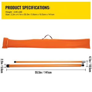 Asta di Misurazione Altezza Camion in Fibra di Vetro da 20 Pollici, Non Conduttiva, Regolabile, Strumento per Misurare l'Altezza dei Veicoli - Product Image 4