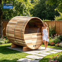 Sauna de Cedro Rojo Empalmado para Altas Humedades en Singapur |   230V 50Hz |   Resistente a la intemperie IPX4 |   Ideal para spas de jardín y balcón