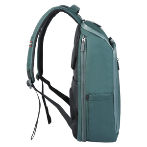 SAKOS Unisex Nylon <b>Backpack</b> with USB Port 20-35L Soft Handle Arcuate Shoulder Strap Daily Use Minimalist Style - Product Image 4