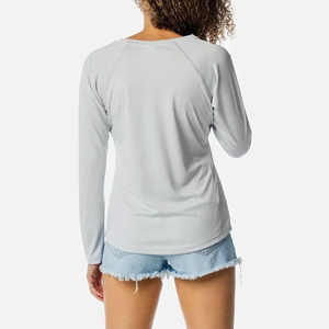 Camisetas de Verano para Mujer al por Mayor, de Manga Corta, Cuello en V, Secado Rápido, Transpirables, de Tela Jersey, Estilo Casual - Product Image 4