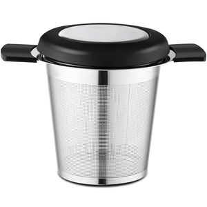 Infuseur à thé premium en acier inoxydable pour thé vert en vrac (noir) - Product Image 1