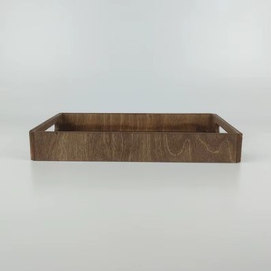Custom Logo Engraved Wooden Serving <b>Tray</b> with Handles – Rectangular Plywood <b>Tray</b> for Restaurant, Cafe, <b>Tea</b> & Food REHMAN CRAFT - Product Image 6