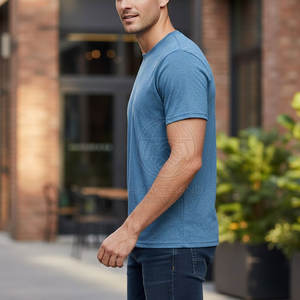 T-shirt élégant pour homme, fabriqué en coton 100% doux, coupe décontractée, parfait pour un usage quotidien - Product Image 2
