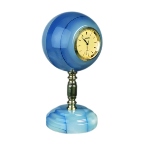 Hot Selling Creative Stone Artwork Onyx And Marble <b>Clock</b> Stylish Onyx And Marble <b>Clock</b> For Modern Interior - Product Image 4