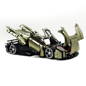 GULY 10626 1:8 Coche Deportivo X Superdeportivo Hipercoche de Plástico ABS MOC, Bloques de Construcción, Juguete de Ensamblaje DIY, Regalo de Navidad para niños - Product Image 3