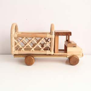 Encantadores camiones de juguete de ratán, pequeños y grandes, suministros de juguetes decorativos, camiones para muñecas al precio más bajo - Product Image 6