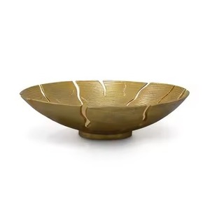 Bol à dattes classique en métal, présentoir de luxe pour fruits secs, idéal pour les cérémonies de fiançailles et les présentations festives - Product Image 2