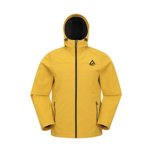 Veste softshell homme personnalisée, imperméable, coupe-vent, respirante, doublée polaire, avec capuche, pour la randonnée, le trekking, l'hiver, en coton. - Product Image 2