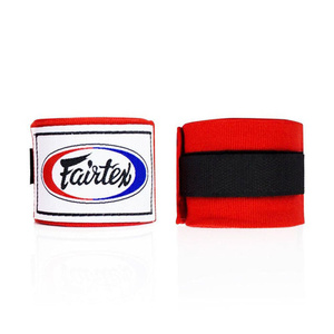ผ้าพันมือ Red Fairtex ระบายอากาศได้ดี เป็นมิตรกับสิ่งแวดล้อม ใช้ได้ทั้งชายและหญิง ผลิตจากโพลีเอสเตอร์และผ้าฝ้าย ปิดด้วยสายรัดแบบห่วง ขนาดสั่งทำได้ 5 เมตร คุณภาพสูง ขายดี - Product Image 1