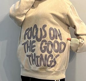 Sudadera con Capucha para Hombre, Estilo Y2K, con Estampado de Letras, Lavado Ácido, Oversize, Vintage, Hip-Hop, Holgada, Gótica - Product Image 4