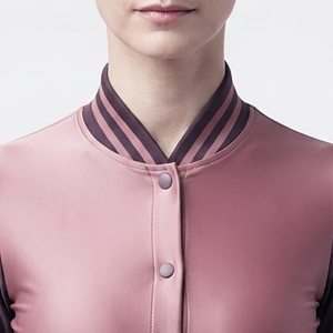 Vestes personnalisées de style universitaire en laine, cuir et coton, coupe-vent, col montant - Product Image 3