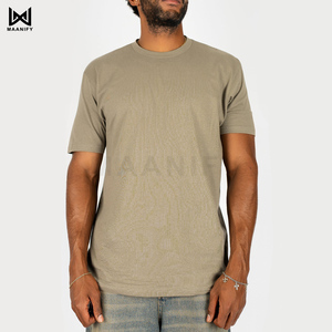 Camiseta Gris de Alta Calidad para Hombre, Personalizable con Logotipo, Cuello Acanalado Grueso, Estilo Urbano, Algodón, Fabricante MAANIFY - Product Image 1