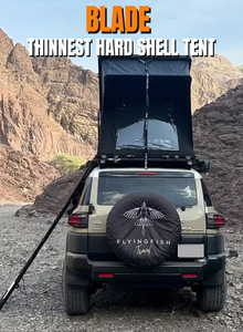 Carpa de techo ultradelgada TRAP OVERLAND de 9 cm, carpa de techo con carcasa de aluminio, muy vendida, OEM, para vehículos 4x4 todoterreno. - Product Image 3