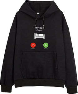 Sudadera con capucha de algodón polar grueso y cálido para mujer, con diseño casual a cuadros, manga larga, hombros caídos, cordón ajustable y bolsillo. - Product Image 1