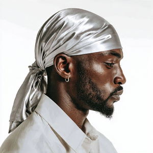 Durags en satin de soie personnalisés en gros, foulards multifonctionnels pour adultes, durags en satin doux - Product Image 5