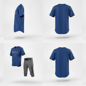 Ensemble d'uniformes de baseball personnalisés pour hommes et femmes, maillot et pantalon d'équipe, vêtements de sport athlétiques respirants et légers, fournisseur d'usine en gros - Product Image 4