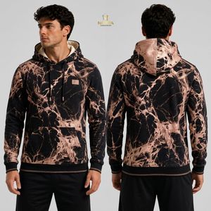 Dark Green Jungle <b>Leaf</b> Sublimation Fleece Hoodie Outdoor Winter Streetwear Hooded Pullover - Product Image 2