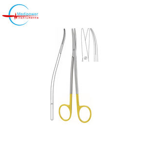 Tijeras Quirúrgicas Curvas Metzenbaum S de Acero Inoxidable TC, Tijeras de Disección Rectas y Curvas, Instrumento Médico Reutilizable - Product Image 4